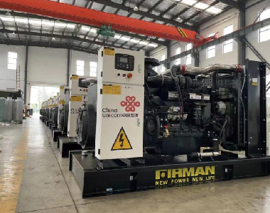 Alternators Coupled with Shangchai Engines – China Unicom  Project